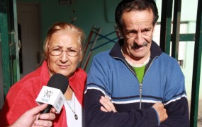 Argentina y Horacio, de Barrio La Estrella, valoraron el impacto positivo de la obra hidráulica para la zona