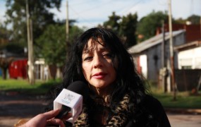 Mandy, de Barrio El Faro, contó la importancia de la obra para la salud de los vecinos