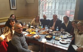 La comitiva municipal compartió un almuerzo de trabajo con el equipo del ministerio de desarrollo económico de uruguay