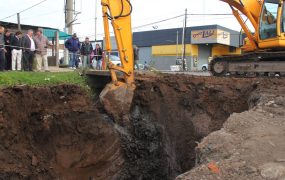 La gran obra hidráulica llegó a la Ruta 23