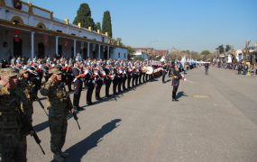 El acto se realizó en el regimiento de artillería de campo de mayo