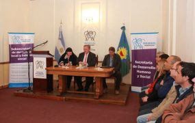 Joaquín encabezó el acto junto a Fernando Inzaurraga y María Rosa Silva