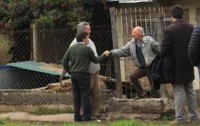 El secretario de obras supervisó el funcionamiento de la obra hidráulica después de las lluvias