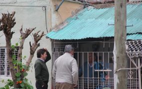 Joaquín y Jaime recorrieron barrio mitre