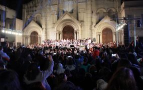 La orquesta Jorge Lazbal emocionó a todo el público