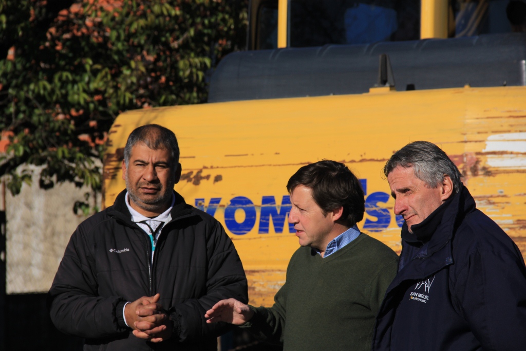 Jaime Méndez supervisó una nueva obra en Ciudad Santa María