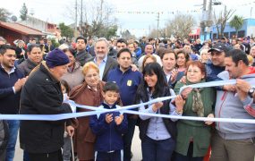 Nuevo pavimento en barrio Mitre