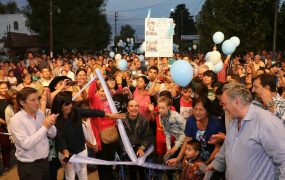 Corte de cinta en Remigio López y Las Heras