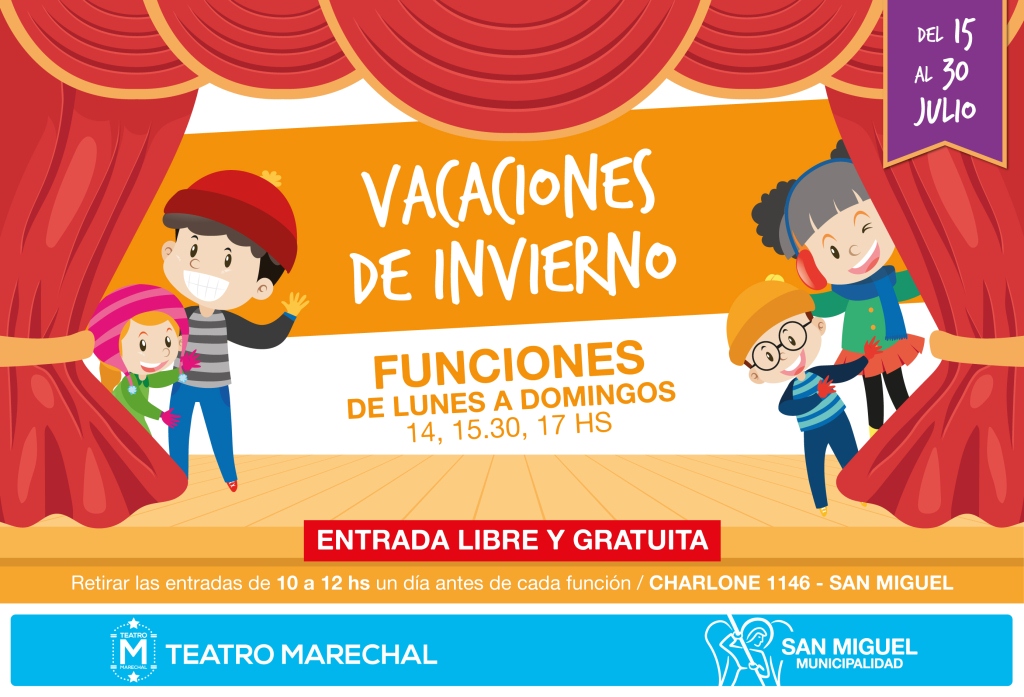 Cronograma Vacaciones de Invierno 2017