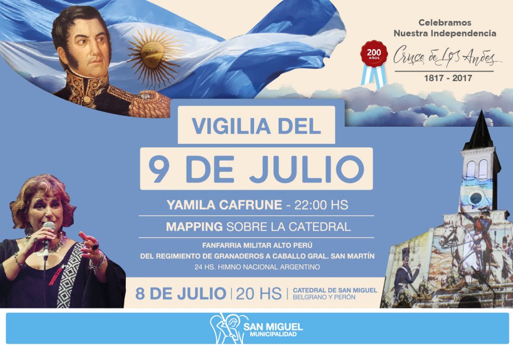 Vigilia del 9 de julio en San Miguel