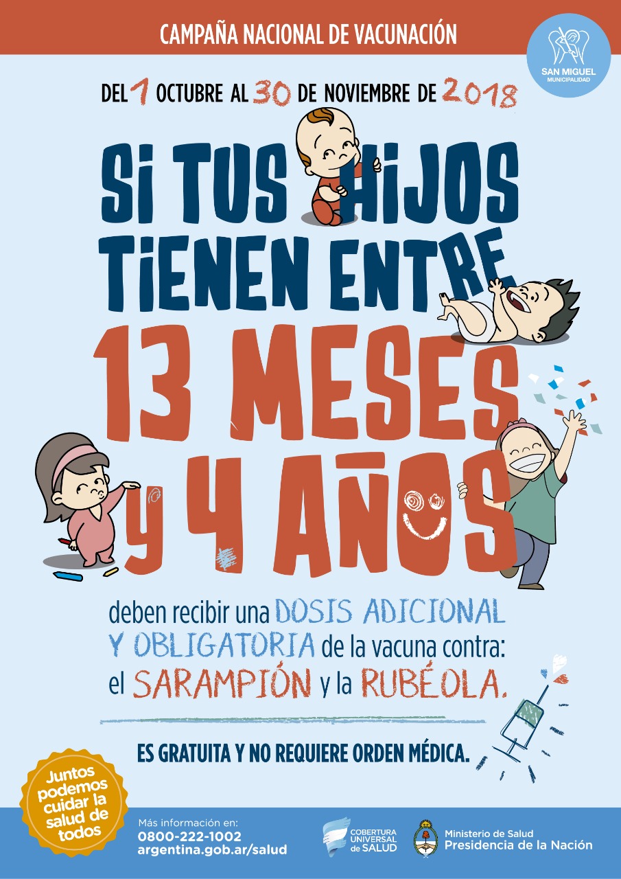 Campaña de vacunación contra el Sarampión y la rubéola