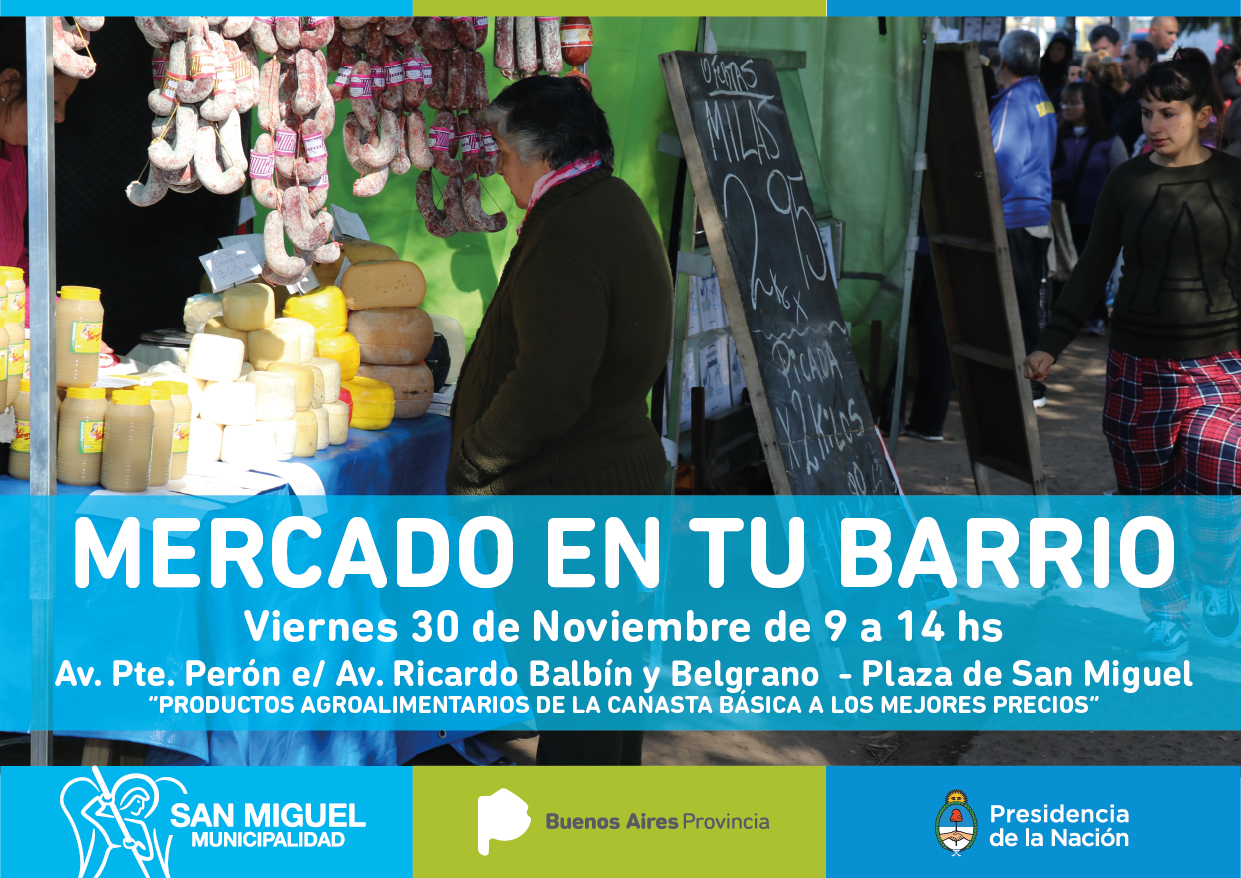 Mercado en tu barrio diciembre