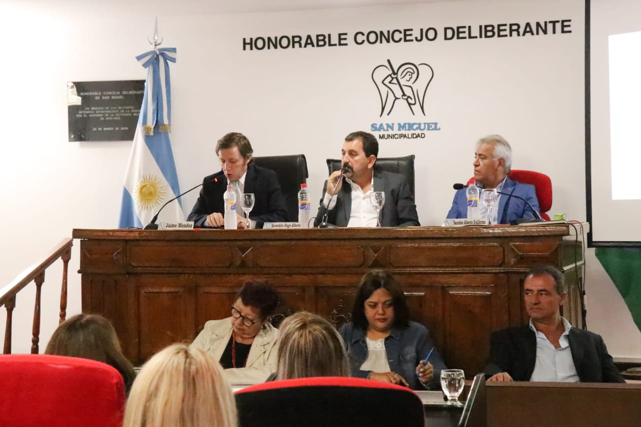 Jaime Méndez inauguró las sesiones del Concejo Deliberante