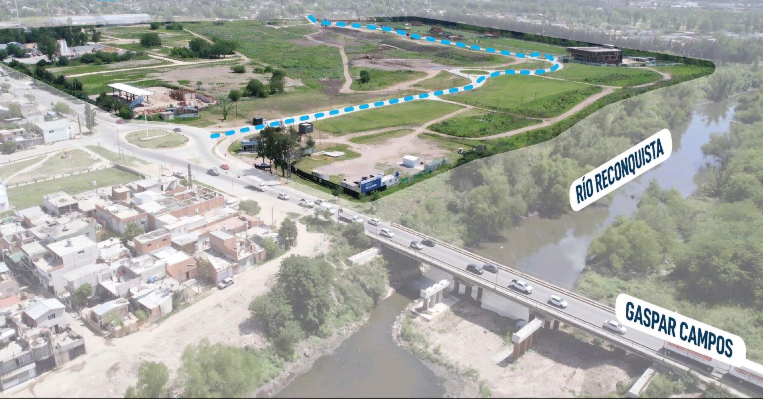 Se abrió un nuevo camino alternativo a Gaspar Campos en la entrada de San Miguel