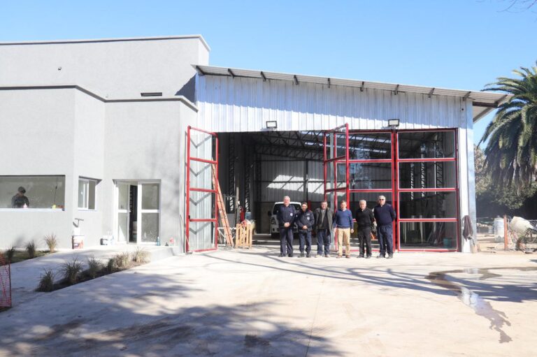 Avanza la construcción del nuevo cuartel de bomberos en Bella Vista