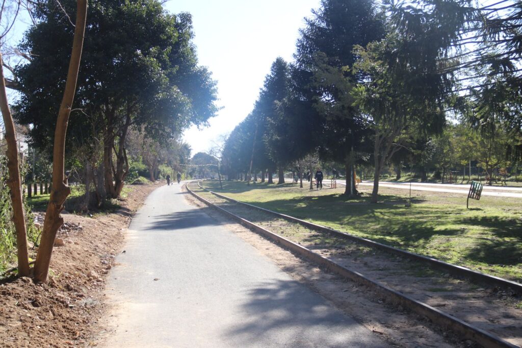 Se construyó una nueva bicisenda en el Corredor Aeróbico de San Miguel