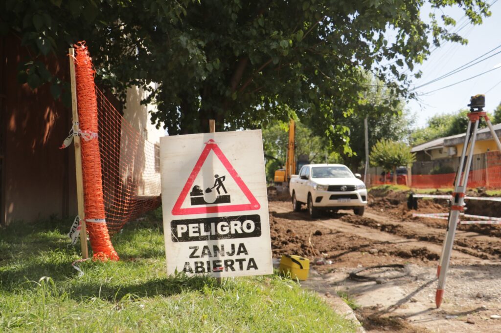 Avanzan las obras de pavimentación en San Miguel