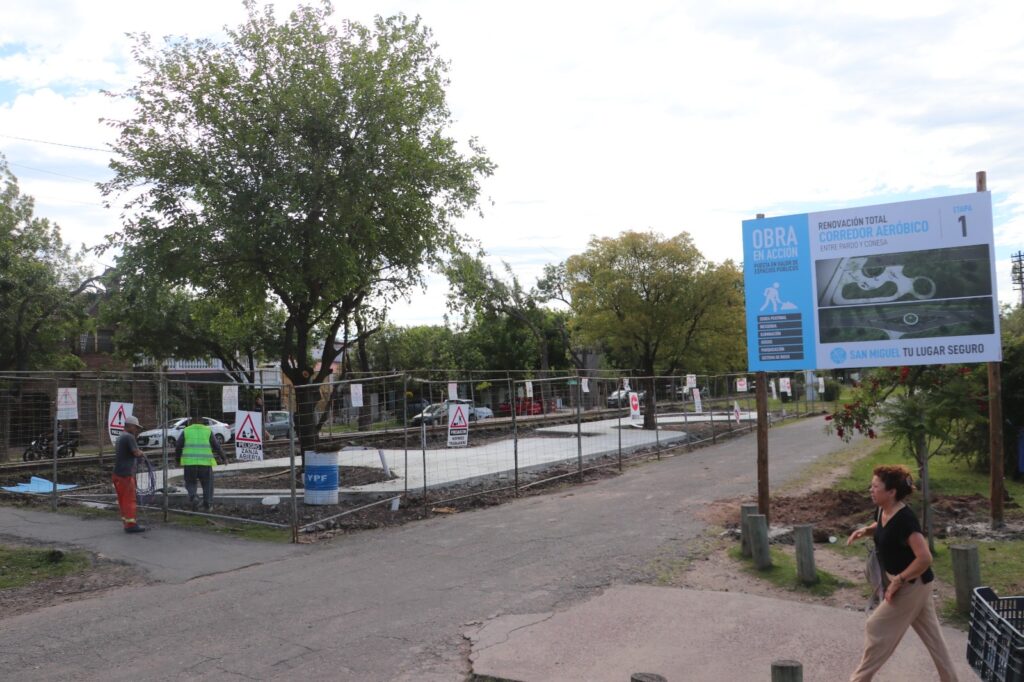 Avanza la renovación integral del Corredor Aeróbico en Muñiz